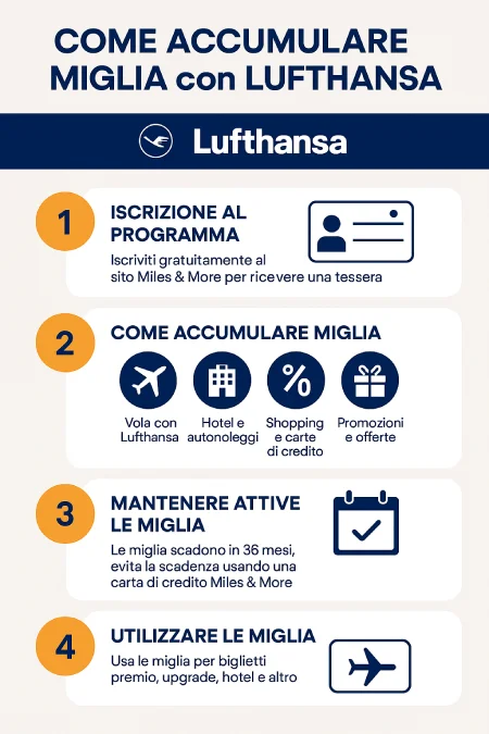 Come accumulare Miglia con Lufthansa TutorialBay