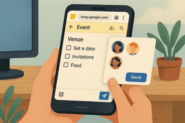 Come condividere una Lista con Keep Notes Guida Completa TutorialBay