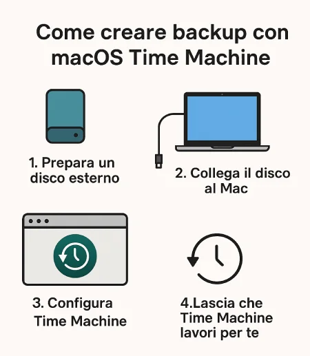 Come creare Backup con MacOS Time Machine TutorialBay