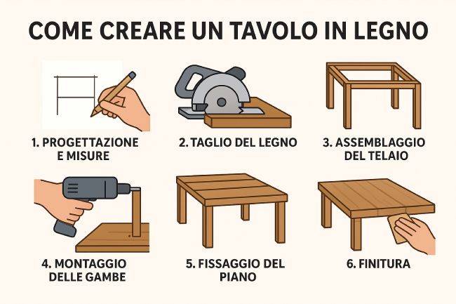 Come creare un Tavolo in Legno Guida Completa TutorialBay