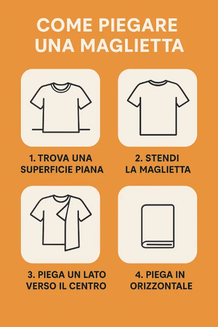 Come piegare una Maglietta Guida Completa TutorialBay