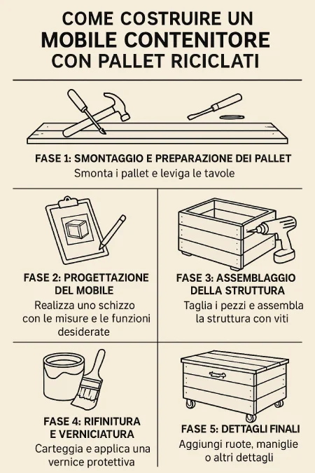 Mobile Contenitore con Pallet Riciclati TutorialBay
