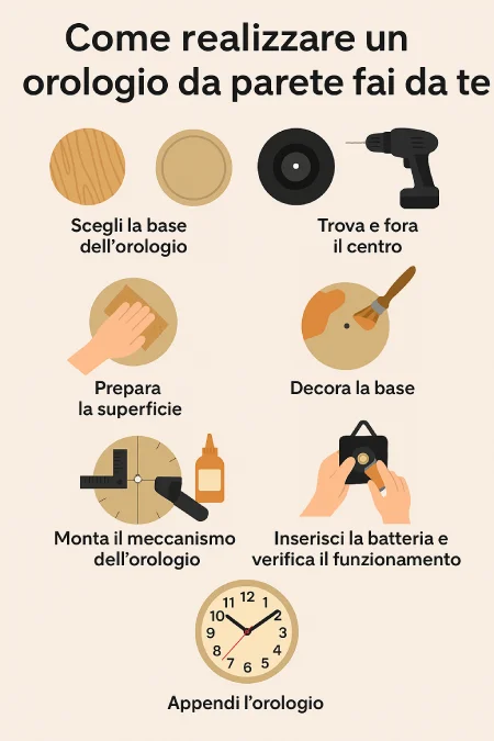 Orologio da Parete Fai da Te TutorialBay
