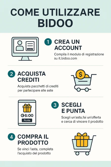Come utilizzare Bidoo Guida TutorialBay