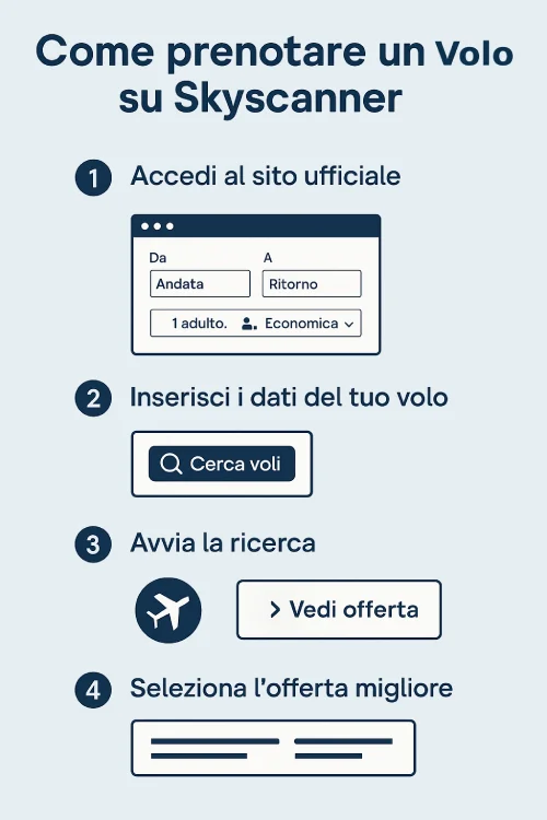 Guida alla Prenotazione di un Volo su Skyscanner TutorialBay