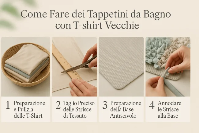 Tappetini da Bagno con Materiale Riciclato TutorialBay