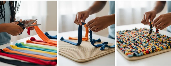 TutorialBay Come fare Tappetini da Bagno con T-Shirt Guida Completa