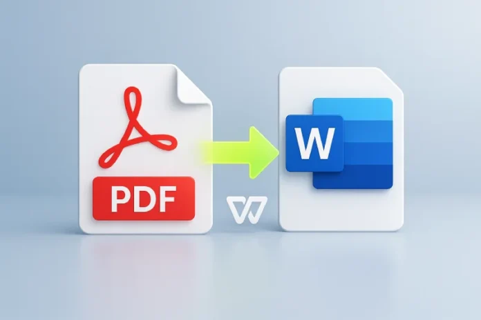 Come convertire PDF in Word con WPS Office TutorialBay