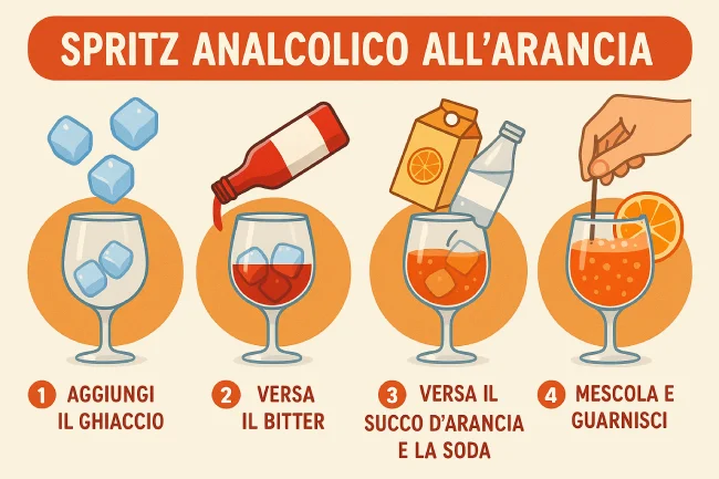 Preparare lo Spritz Analcolico Ricetta TutorialBay