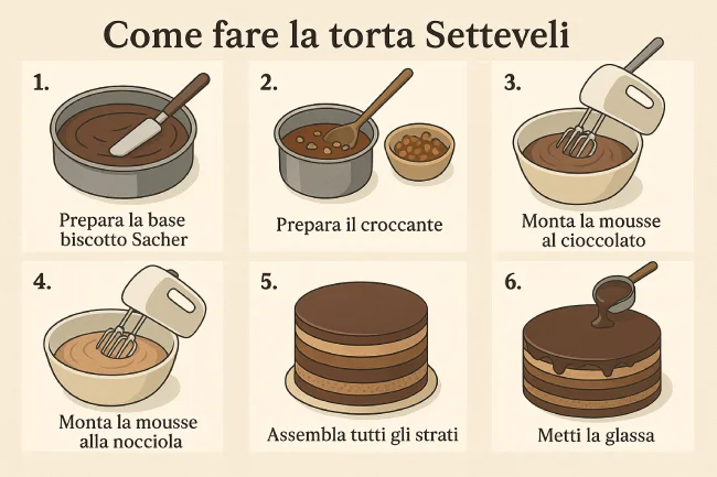Ricetta Originale Torta Setteveli TutorialBay