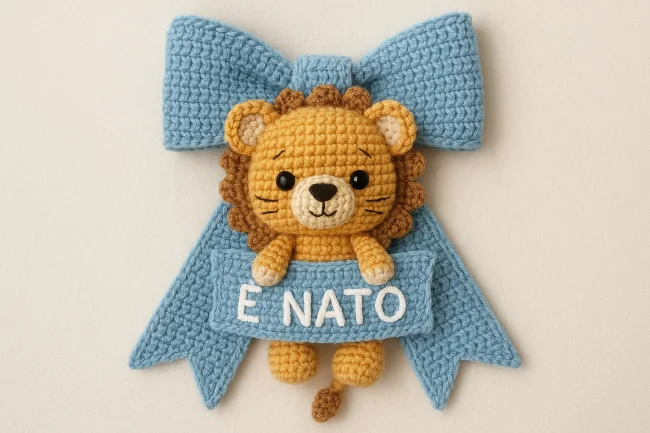 TutorialBay Guida Fiocco di Nascita Leoncino ad Uncinetto