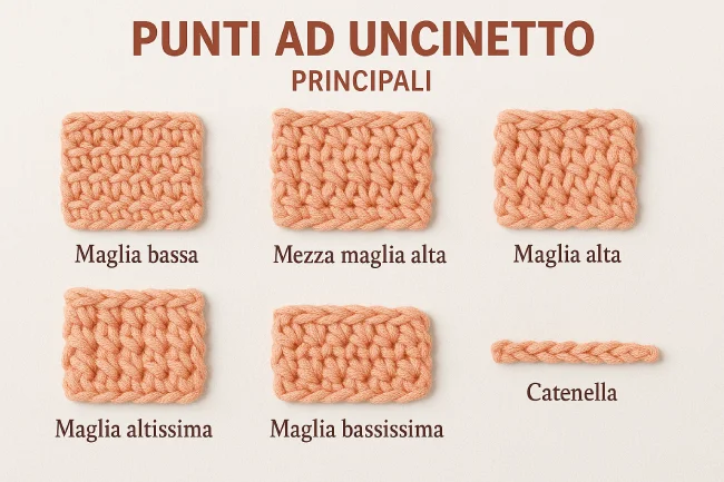 TutorialBay Principali punti ad Uncinetto