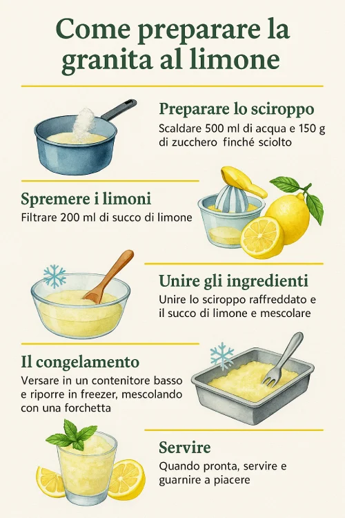 TutorialBay Ricetta della Granita al Limone